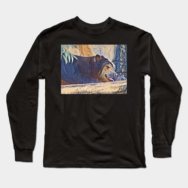 Sun Bear Long Sleeve T-Shirt by Sharonzoolady